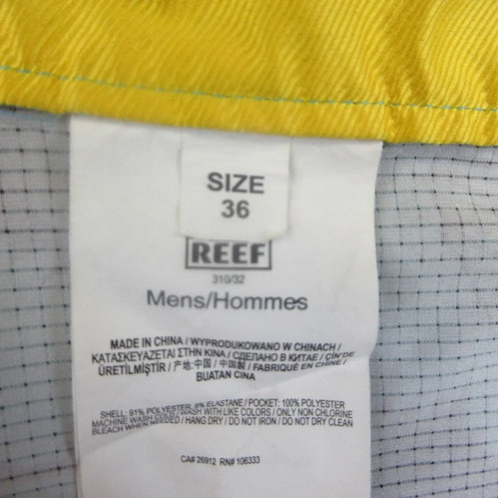 Reef‎ Boardshorts Mens 36 Blue Grey Floral Tropical Surf Swim